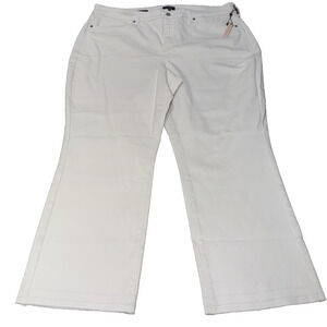 NWT NYDJ Marilyn Straight Ankle Jeans 20W White